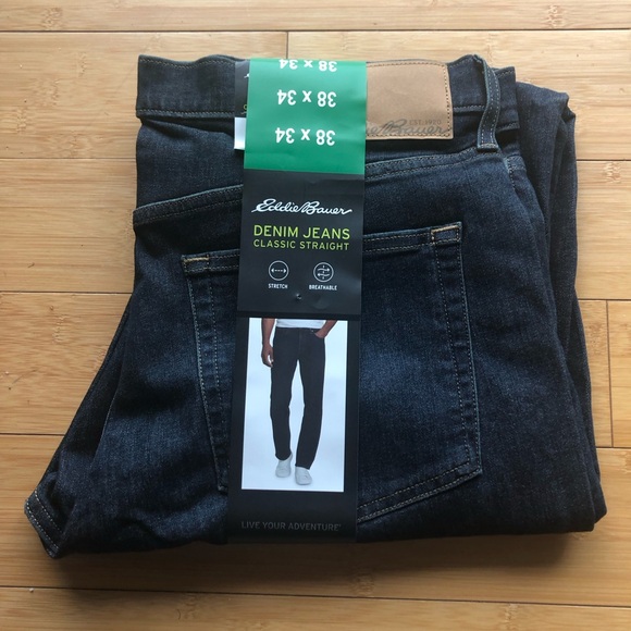 New with Tags!! Eddie Bauer Mens Jeans. - Picture 1 of 4